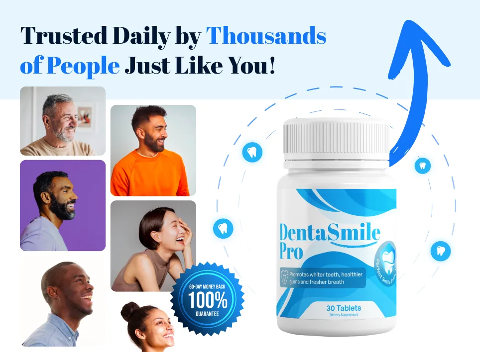 DentaSmile Pro™ Official | Natural Teeth & Gum Health Formula, 30 Tablets